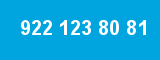 922 123 80 81 922 123 80 81